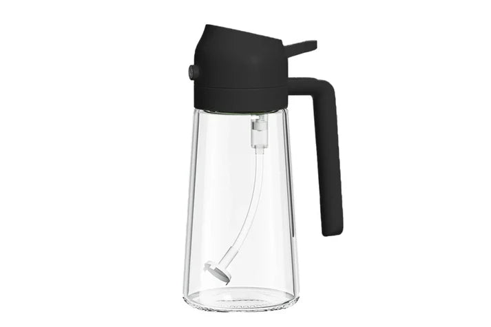 2-in-1 Glass Oil Bottle & Sprayer | Leak-Proof & Easy to Clean