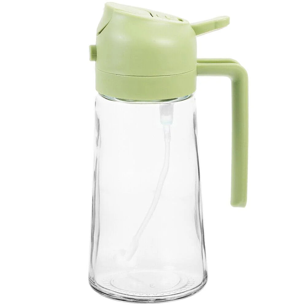 2-in-1 Glass Oil Bottle & Sprayer | Leak-Proof & Easy to Clean
