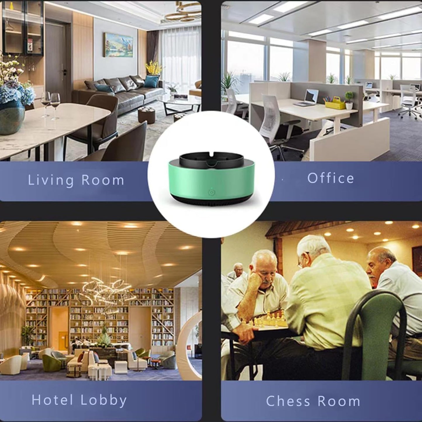 2-in-1 Smokeless Ashtray & Air Purifier | Quiet & Electronic