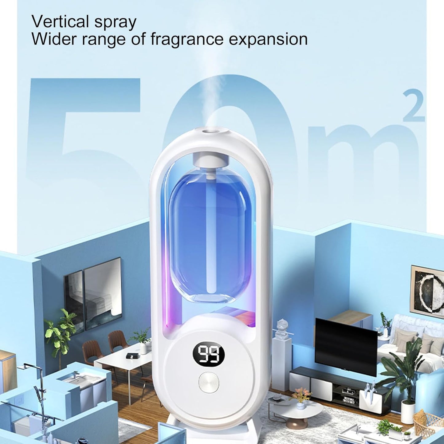 Rechargeable 5-Mode Essential Oil Diffuser | Modern & Cordless