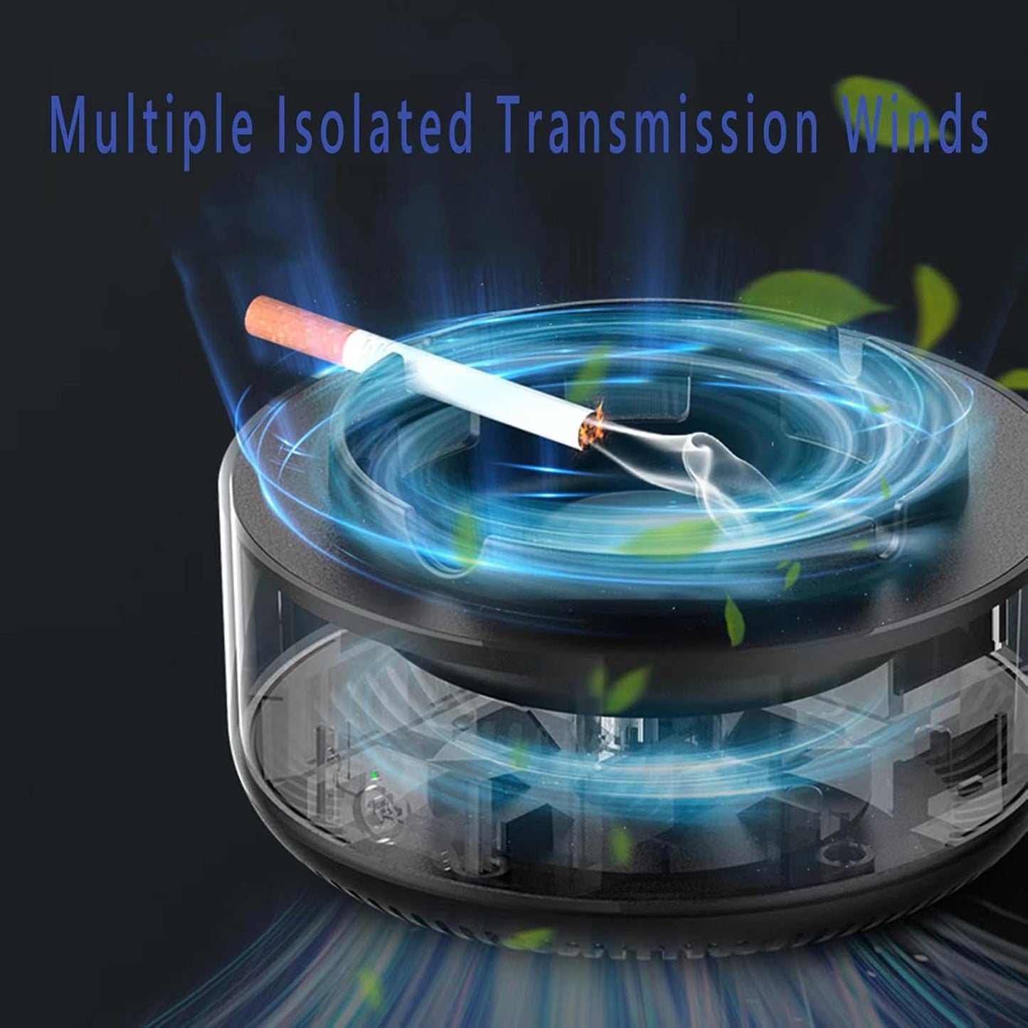 2-in-1 Smokeless Ashtray & Air Purifier | Quiet & Electronic