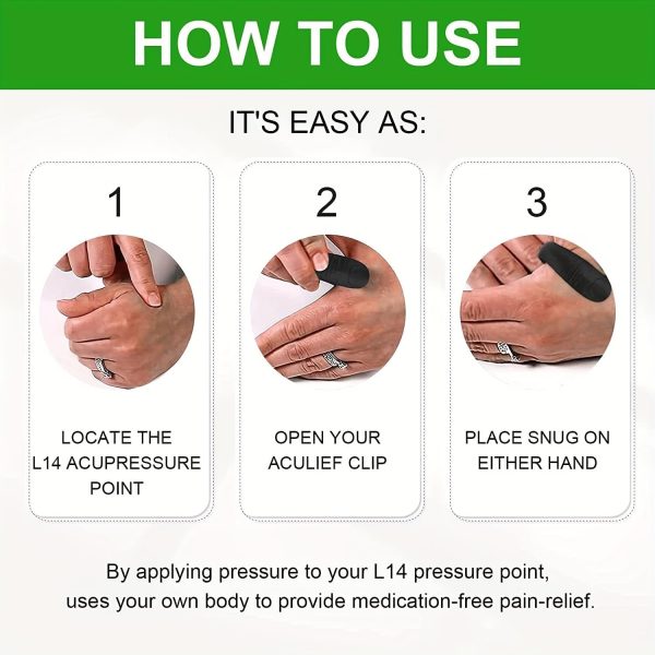 Acupressure Point Clip | Natural Headache & Stress Relief