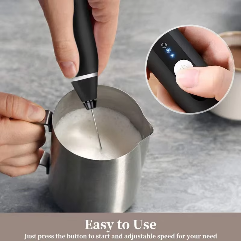2-in-1 Electric Rechargeable Coffee Beater & Milk Frother
