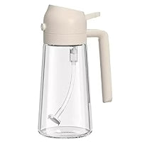 2-in-1 Glass Oil Bottle & Sprayer | Leak-Proof & Easy to Clean